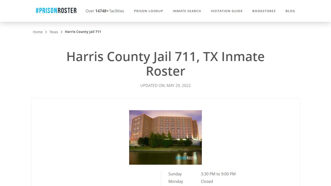 Harris County Jail 711, TX Inmate Roster